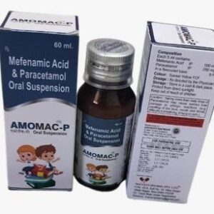 amomaac p oral suspension | mefenamic acid & paracetamol syrup | pain & fever relief